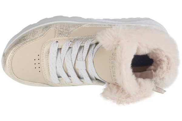 Skechers Uno Lite - Comfurt Collar 310396L-NAT, til Pige, Vinterstøvler, beige