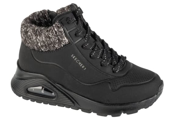 Skechers Uno Gen1 - Darling Daze 310566L-BLK, til Pige, Vinterstøvler, sort