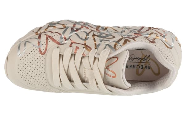 Skechers JGoldCrown: Uno Lite - Metallic 314067L-NTMT, för Tjej, Sneakers, vit