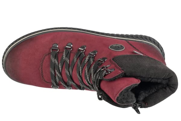 Rieker Booties 74247-35, Kvinna, Vinterkängor, vinröd