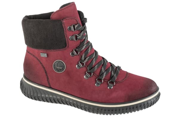 Rieker Booties 74247-35, Kvinna, Vinterkängor, vinröd