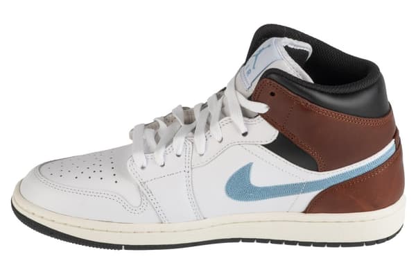 Air Jordan 1 Mid FQ7831-142, Man, Sneakers, vit