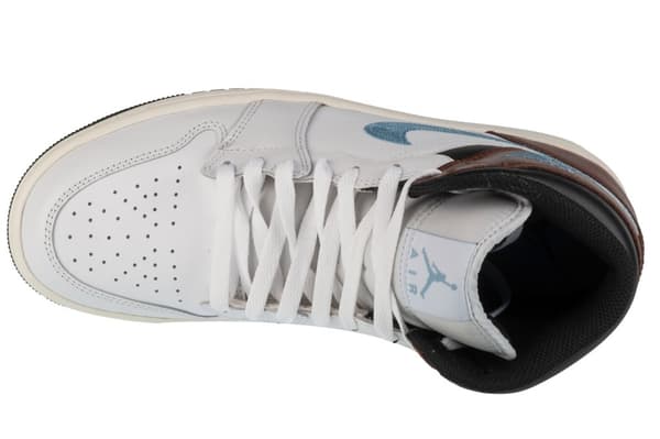 Air Jordan 1 Mid FQ7831-142, Man, Sneakers, vit