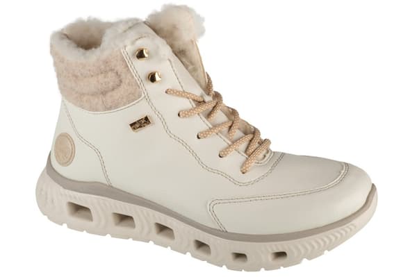 Rieker Booties M6010-80, Kvinna, Vinterkängor, vit