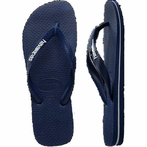 Strandtofflor för män Havaianas Logo Blå