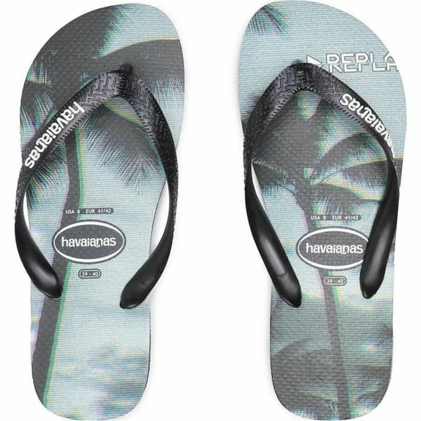 Strandtofflor för män Havaianas Photoprint Grå Skiffer