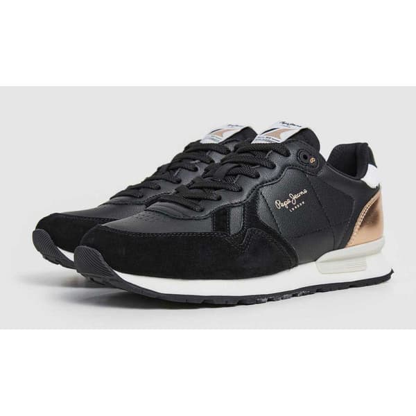 Pepe Jeans Brit Sun Skor Svart EU 39 Kvinna