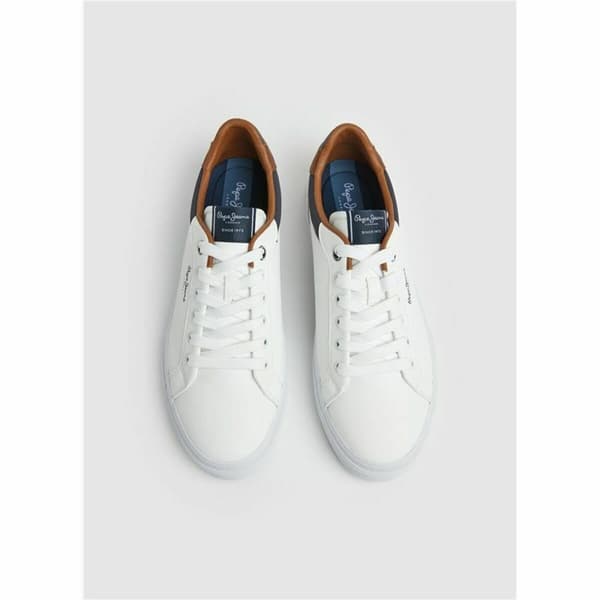 Herre sneakers Pepe Jeans Kenton Court Hvid - 43