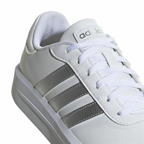 Naisten vapaa-ajan lenkkarit Adidas Court Platform Valkoinen - 39 1/3