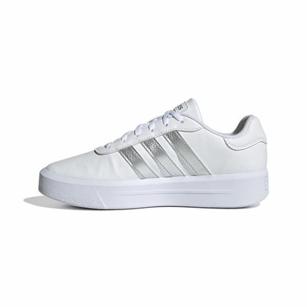 Naisten vapaa-ajan lenkkarit Adidas Court Platform Valkoinen - 39 1/3