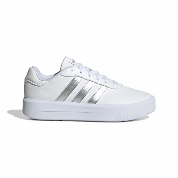 Naisten vapaa-ajan lenkkarit Adidas Court Platform Valkoinen - 38 2/3