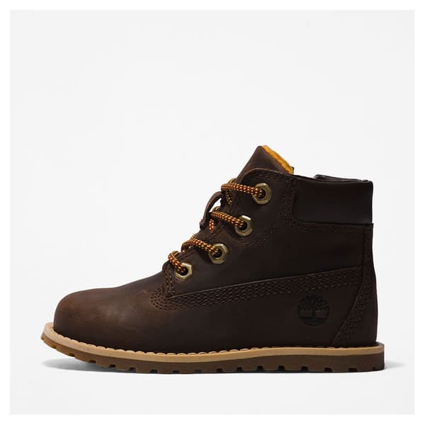 Timberland Pokey Pine Zip Barnstövlar Brun EU 27 Pojke