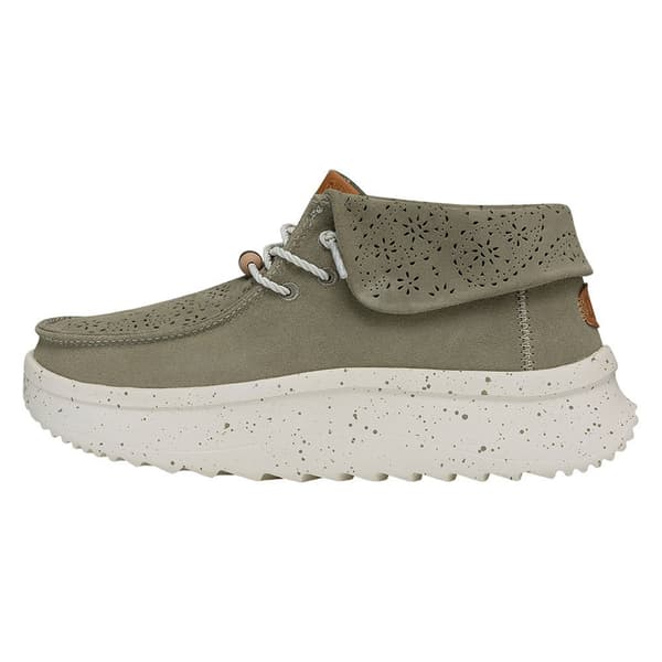 Hey Dude Wendy Peak Fold Suede Skor Grönt EU 38 Kvinna
