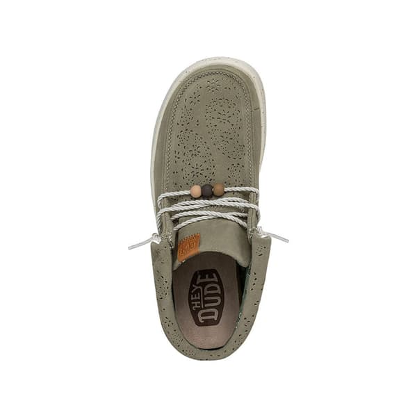 Hey Dude Wendy Peak Fold Suede Skor Grönt EU 38 Kvinna