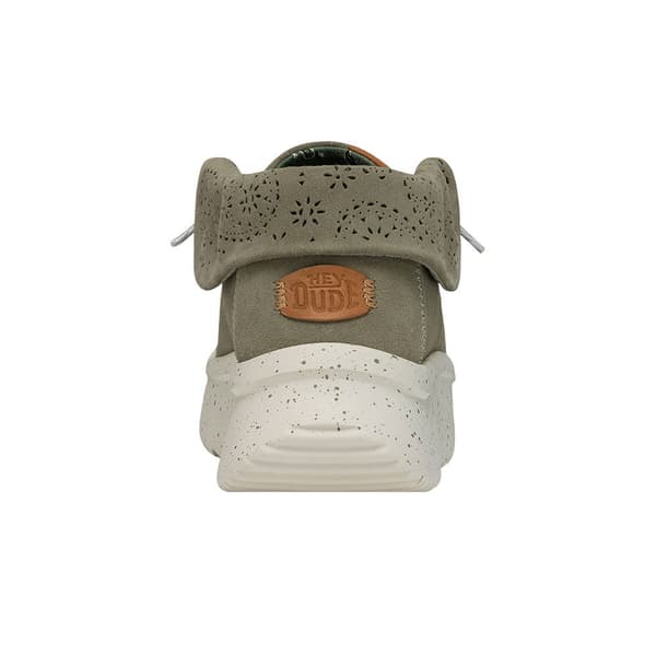 Hey Dude Wendy Peak Fold Suede Skor Grönt EU 38 Kvinna