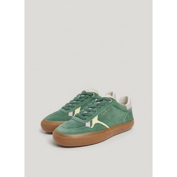 Pepe Jeans Travis Retro Sko Grøn EU 40 Kvinde