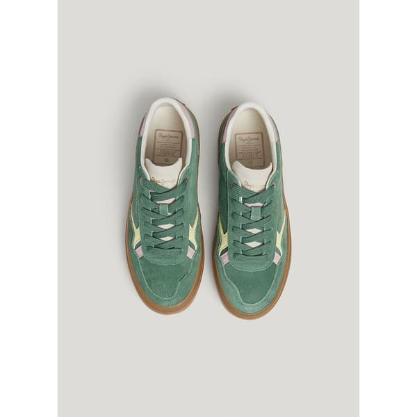 Pepe Jeans Travis Retro Sko Grøn EU 40 Kvinde