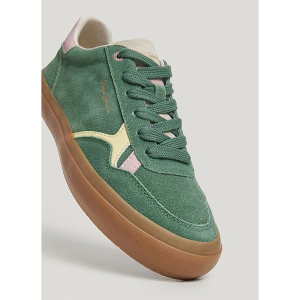 Pepe Jeans Travis Retro Sko Grøn EU 40 Kvinde