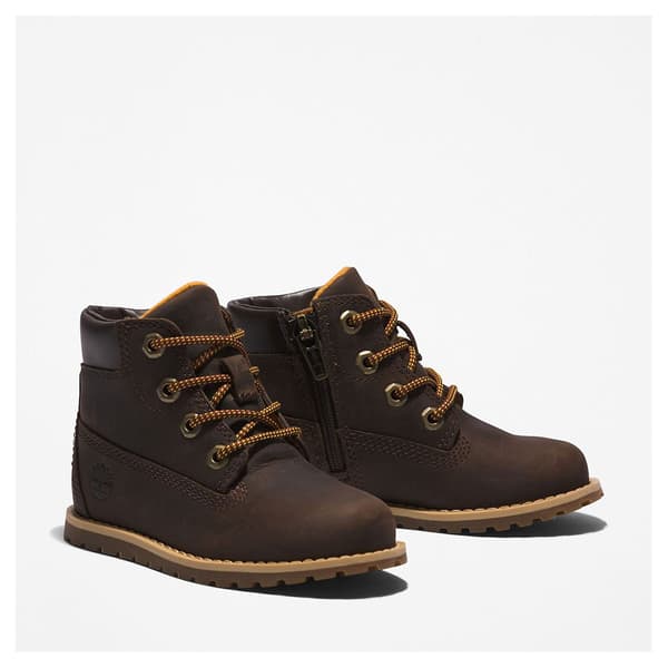 Timberland Pokey Pine Zip Barnestøvler Brun EU 26 Dreng