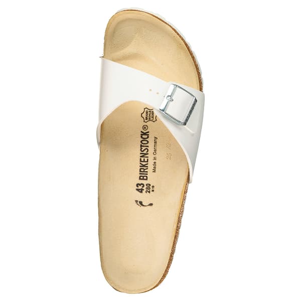 Birkenstock Madrid Birko-flor Smala Sandaler Vit EU 45 Kvinna