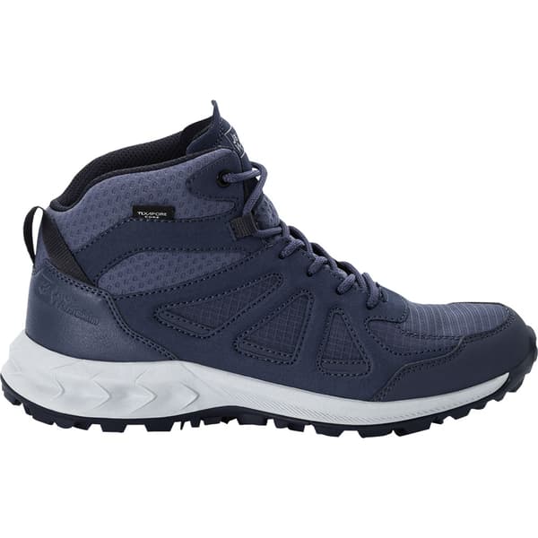 Jack Wolfskin Woodland 2 Texapore Mid Vandringskängor Blå EU 42 1/2 Kvinna