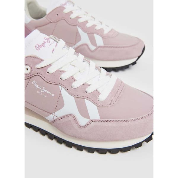 Pepe Jeans Brit-on Print Skor Rosa EU 37 Kvinna