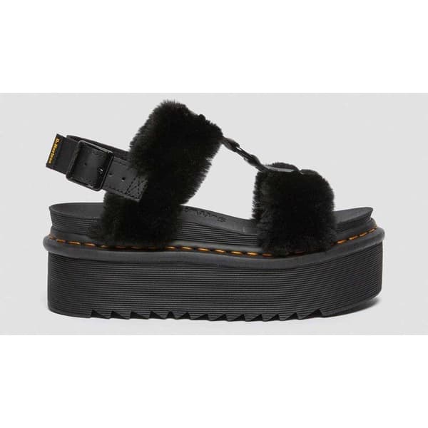 Dr Martens Francis Fluffy Hydro Sandaler Sort EU 40 Kvinde