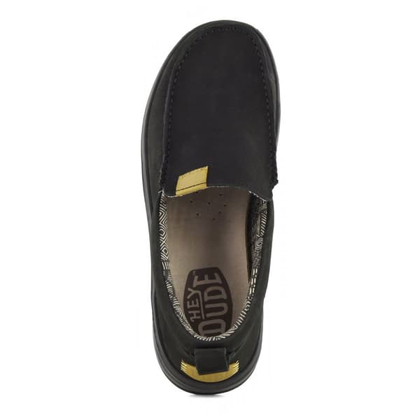 Hey Dude Wally Grip Moc Craft Leather Sko Sort EU 43 Mand