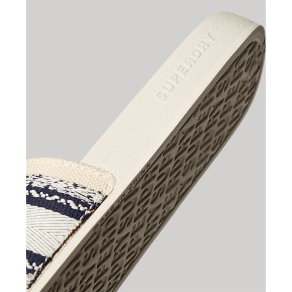 Superdry Webbing Vegan Pool Tofflor Beige EU 36-37 Kvinna