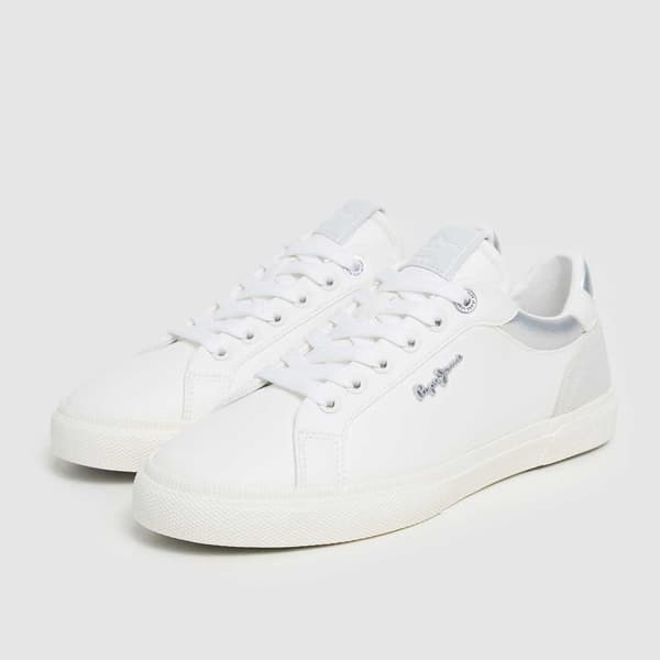 Pepe Jeans Kenton Court Skor Vit EU 41 Kvinna
