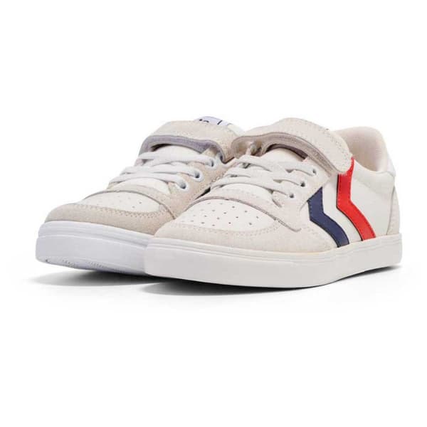 Hummel Slimmer Stadil Leather Low Sko Hvid EU 27 Dreng