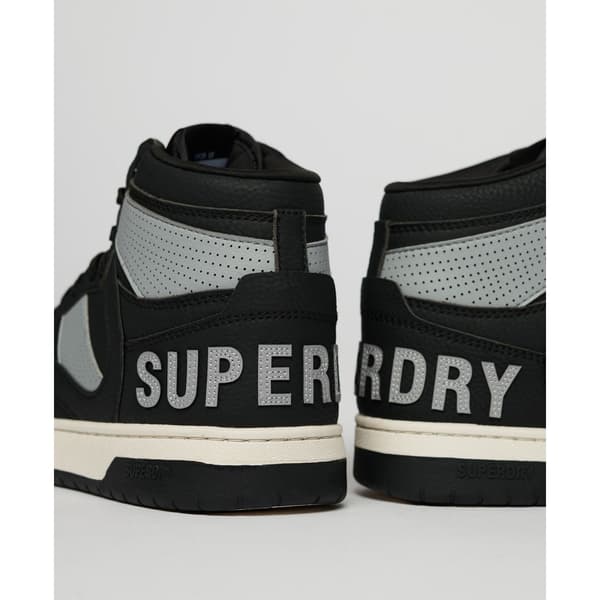 Superdry Vegan Jump High Top Sko Sort EU 38 Kvinde
