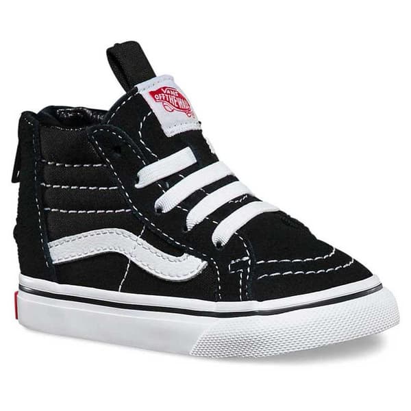 Vans Sk8-hi Zip Småbarnsskor Vit,Svart EU 21 1/2 Pojke