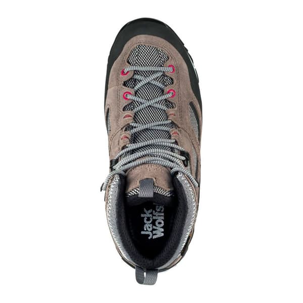Jack Wolfskin Force Crest Texapore Mid Vandringskängor Grå EU 35 1/2 Kvinna