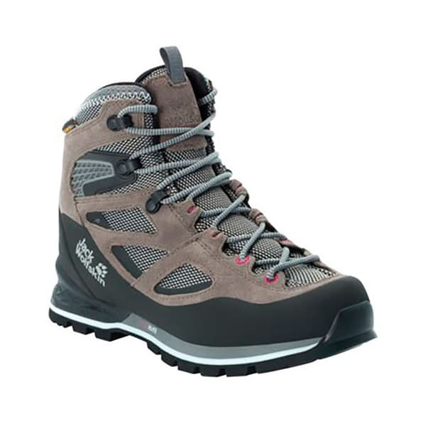 Jack Wolfskin Force Crest Texapore Mid Vandringskängor Grå EU 35 1/2 Kvinna