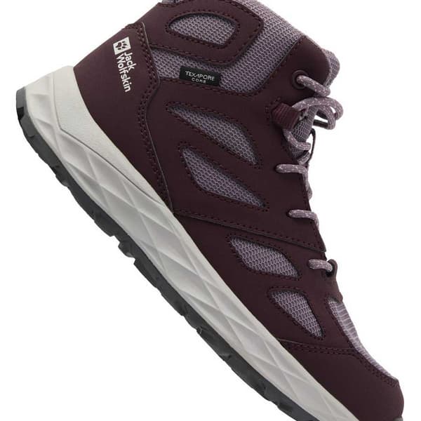 Jack Wolfskin Woodland 2 Texapore Mid Vandrestøvler Lilla EU 35