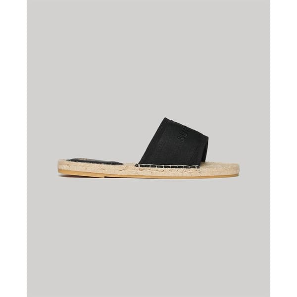 Superdry Canv Overlay Espadriller Svart EU 40 Kvinna