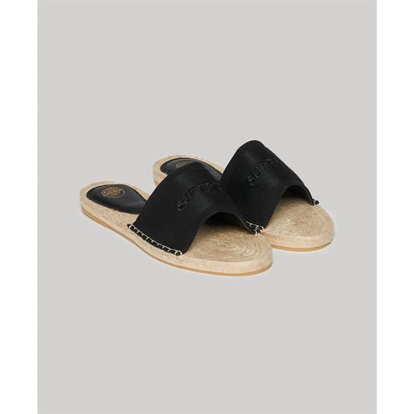 Superdry Canv Overlay Espadriller Svart EU 40 Kvinna