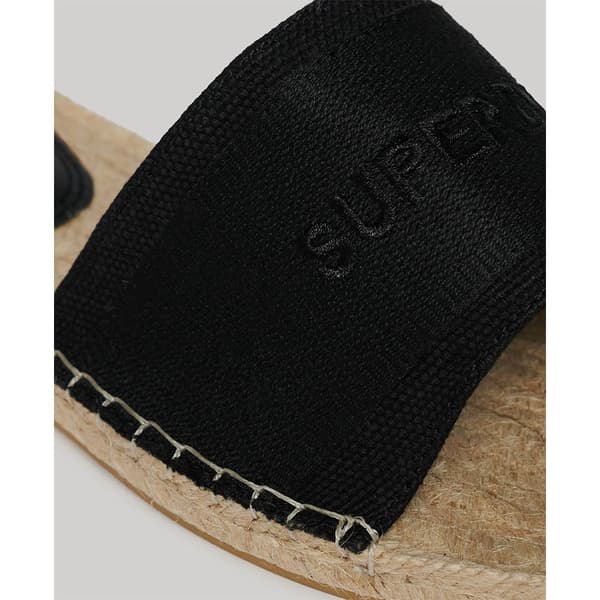 Superdry Canv Overlay Espadriller Svart EU 40 Kvinna