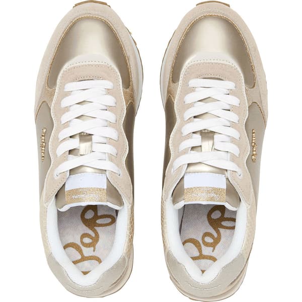 Pepe Jeans Rusper Shine Skor Guld EU 41 Kvinna