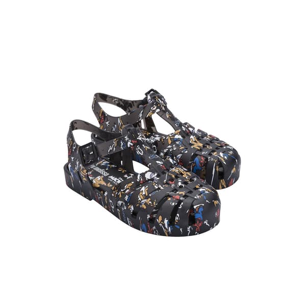 Melissa Mini Possession Print + Mickey And Friends Sandaler Svart EU 35 Pojke