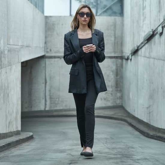 Aylla Balerina Ballerinaer Sort EU 40 Kvinde