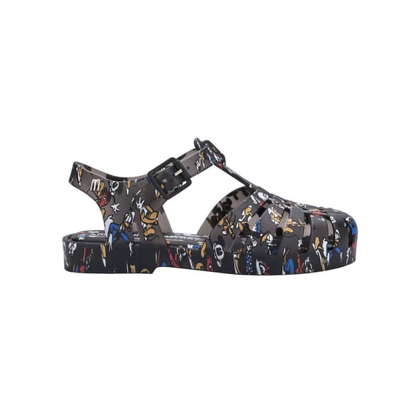 Melissa Mini Possession Print + Mickey And Friends Sandaalit Musta EU 24 Poika