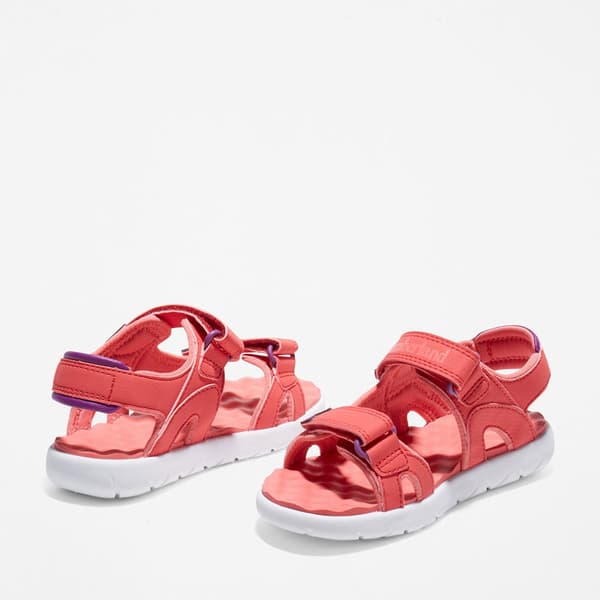 Timberland Perkins Row 2 Strap Junior Sandaler Rød EU 38