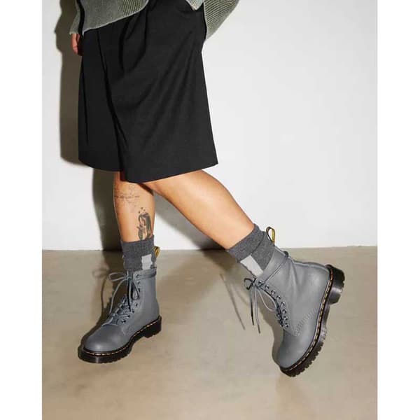 Dr Martens 1460 Pascal Stövlar Grå EU 37 Kvinna
