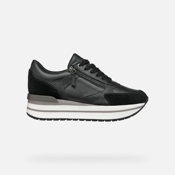 Geox New Kency Sko Sort EU 40 Kvinde