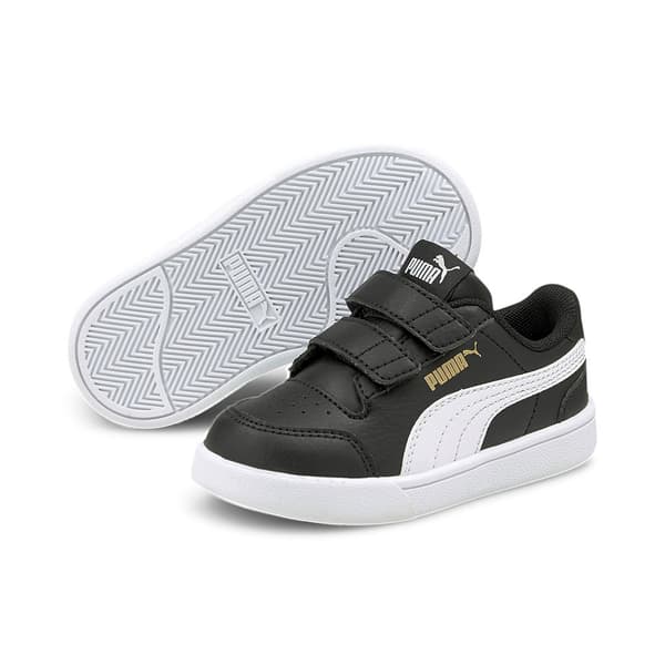Puma Shuffle Velcro Sko Sort EU 21 Dreng