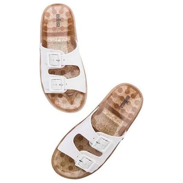 Melissa Wide Tofflor Guld EU 35-36 Kvinna