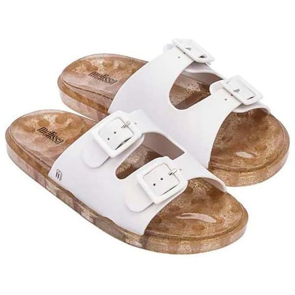 Melissa Wide Tofflor Guld EU 35-36 Kvinna