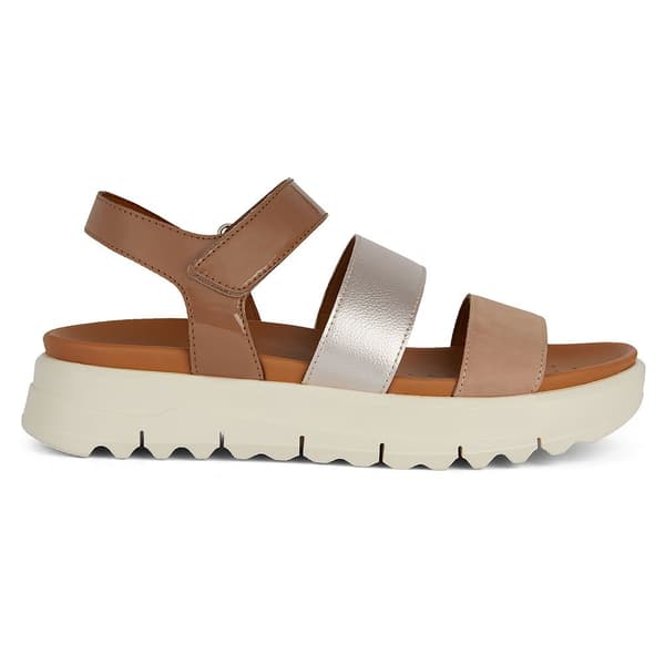 Geox Xan2.1s Sandaalit Beige,Kultainen EU 38 Nainen